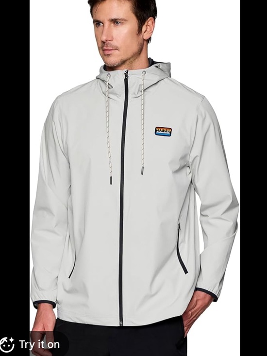 Avalanche Jackets & Blazers - AVALANCHE Quick Drying Hooded Windbreaker Jacket Light Grey